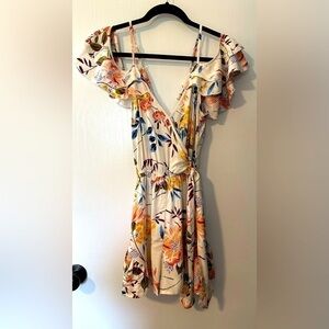 Band Of Gypsies Romper Shorts - Adjustable Straps - Cold Shoulder - Size XS